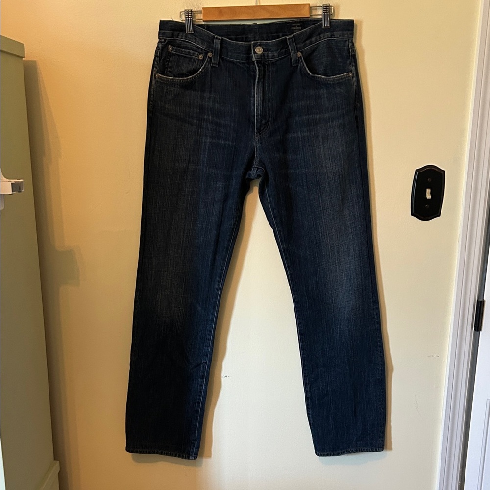 Citizens Of Humanity Gage Classic Straight Leg Dark Indigo Jeans Size 36